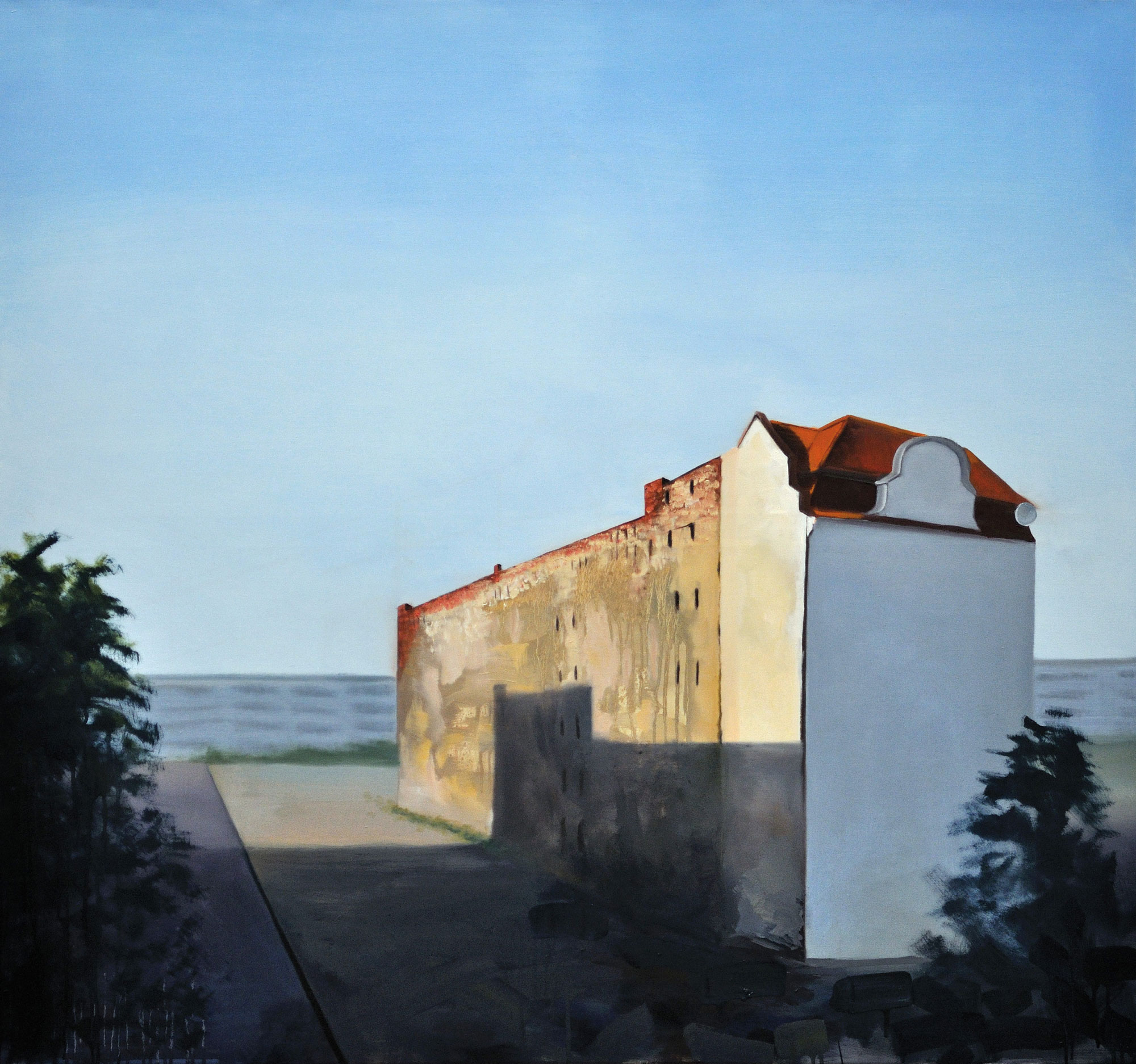 abgewandt Anna Fiegen 2011, Öl auf Leinwand, 180 x 190 cm 