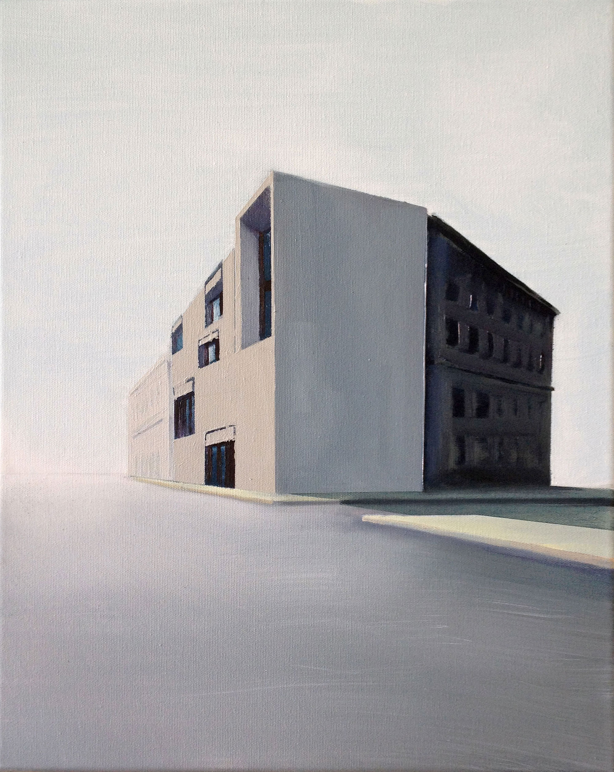 Grauzone 1 Anna Fiegen 2015, Öl auf Leinwand, 50 x 40 cm 