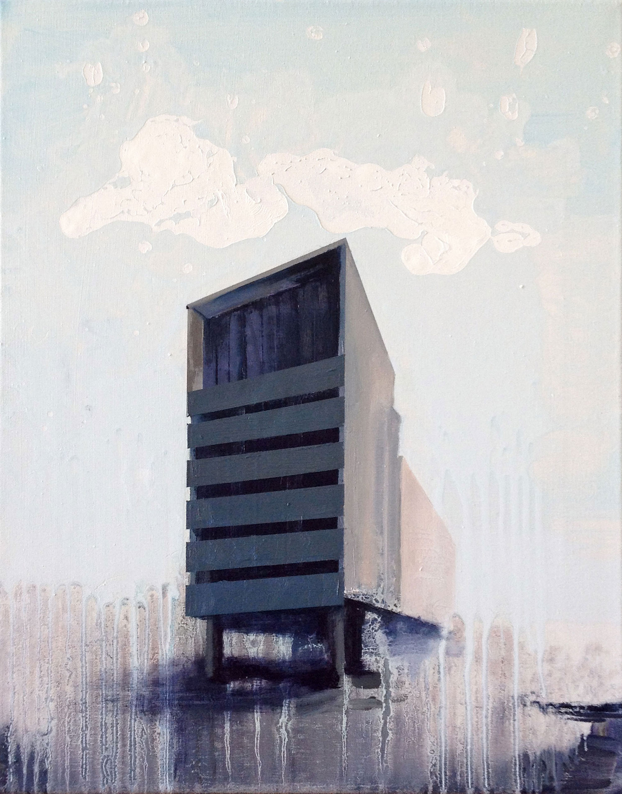 Grauzone 2 Anna Fiegen 2015, Öl auf Leinwand, 50 x 40 cm 