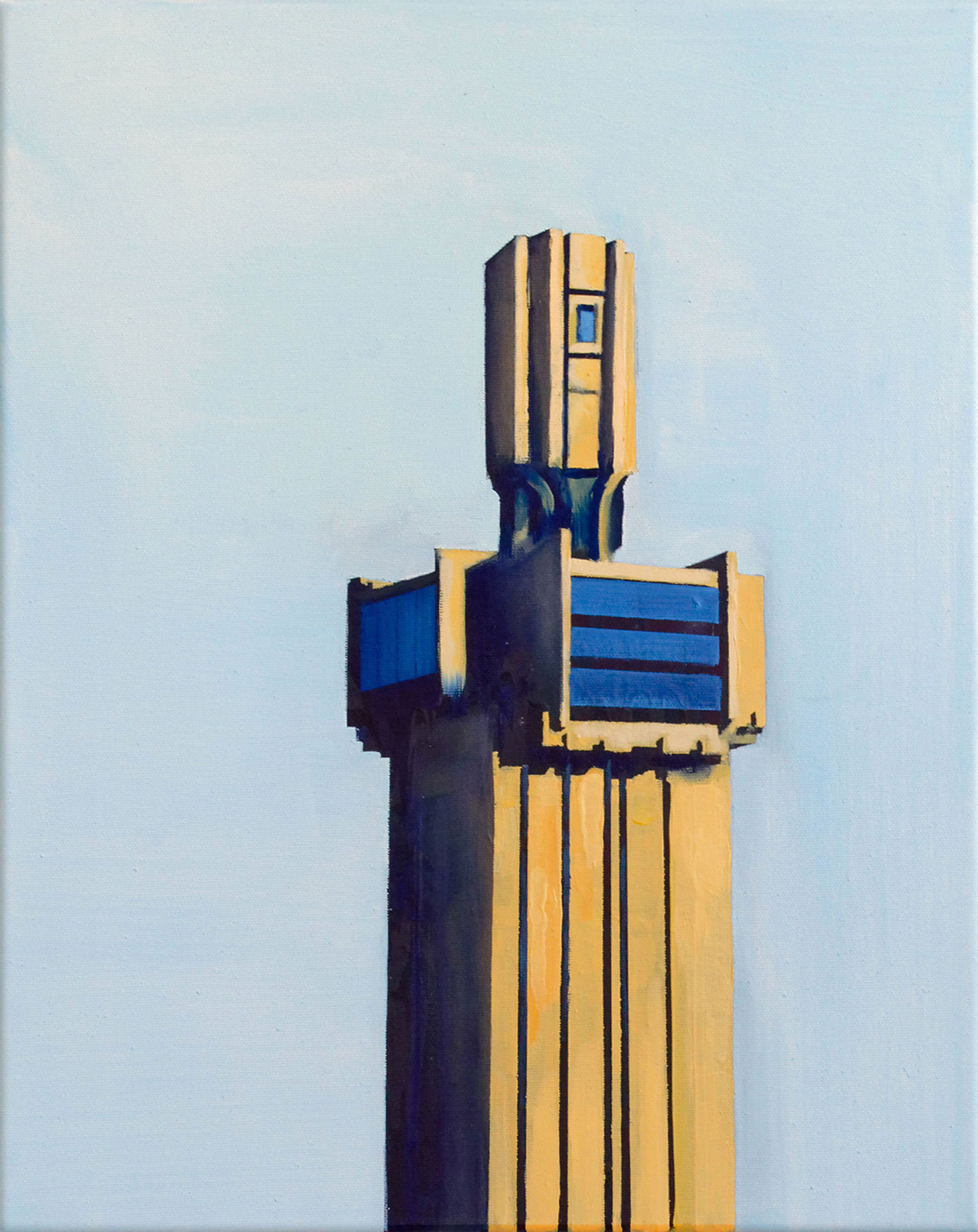 empor Anna Fiegen 2018, Öl auf Leinwand, 50 x 40 cm 