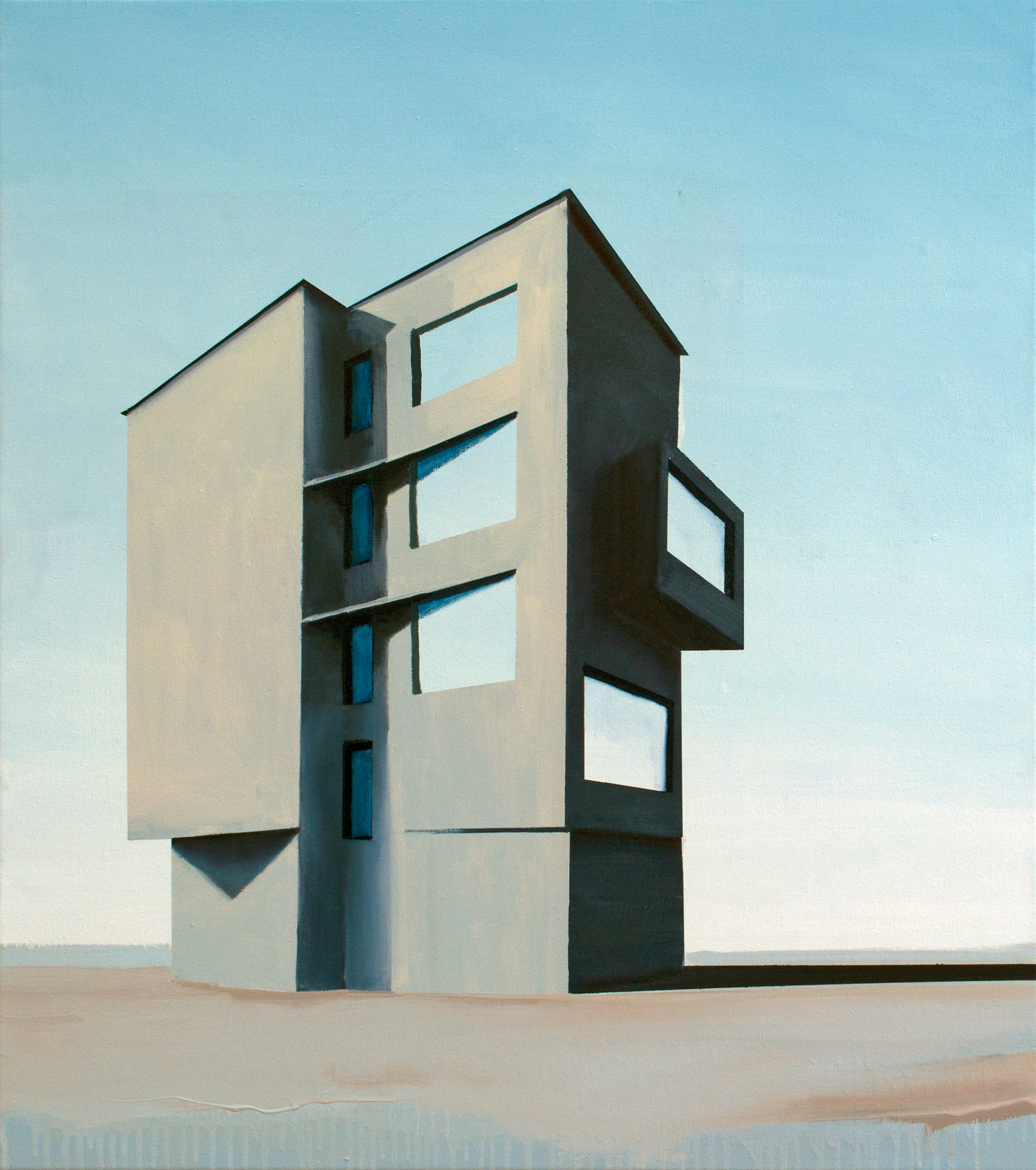 vorausschauend Anna Fiegen 2019, Öl auf Leinwand, 90 x 80 cm 