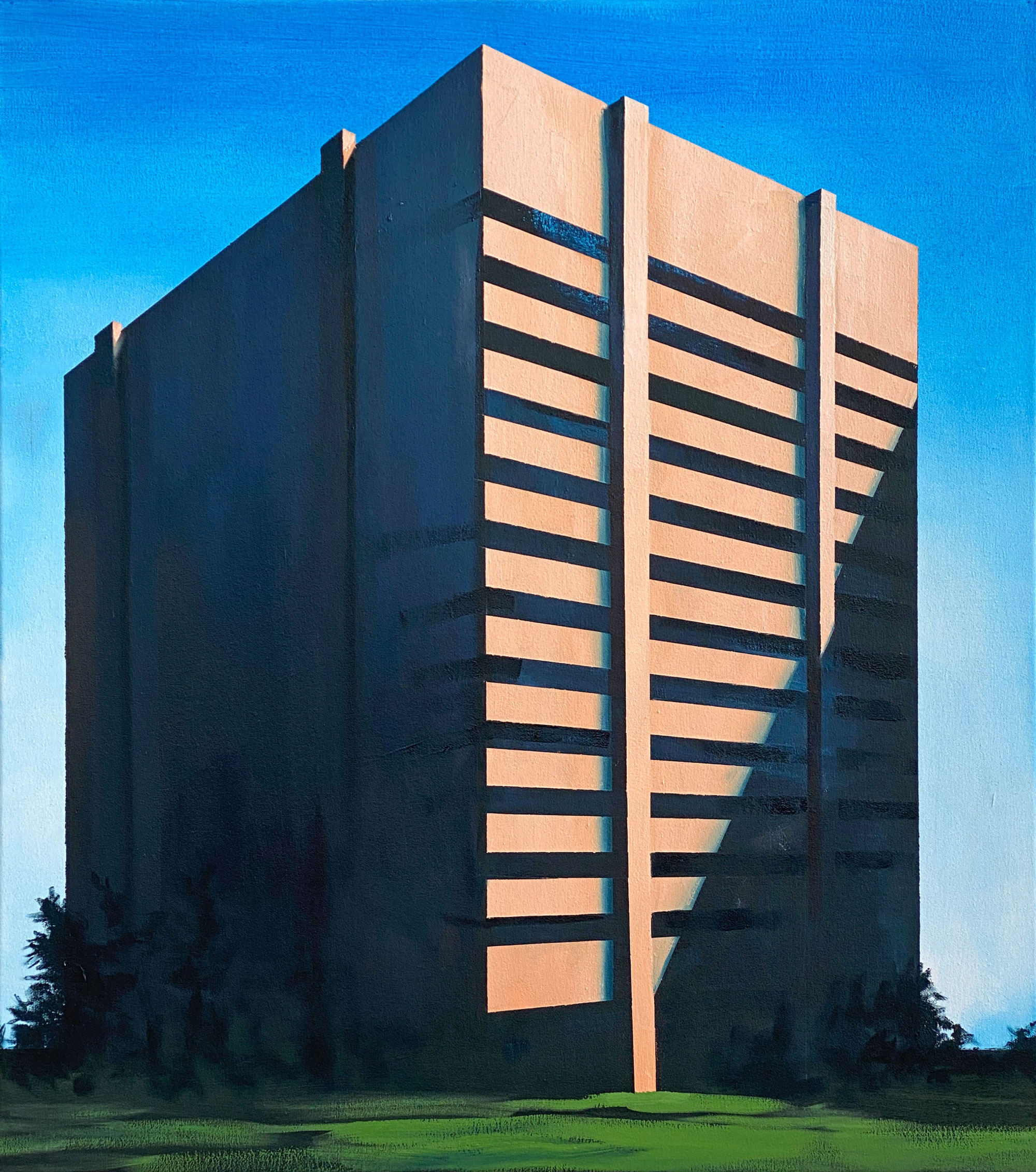 lückenhaft a Anna Fiegen 2021, Öl auf Leinwand, 90 x 80 cm 