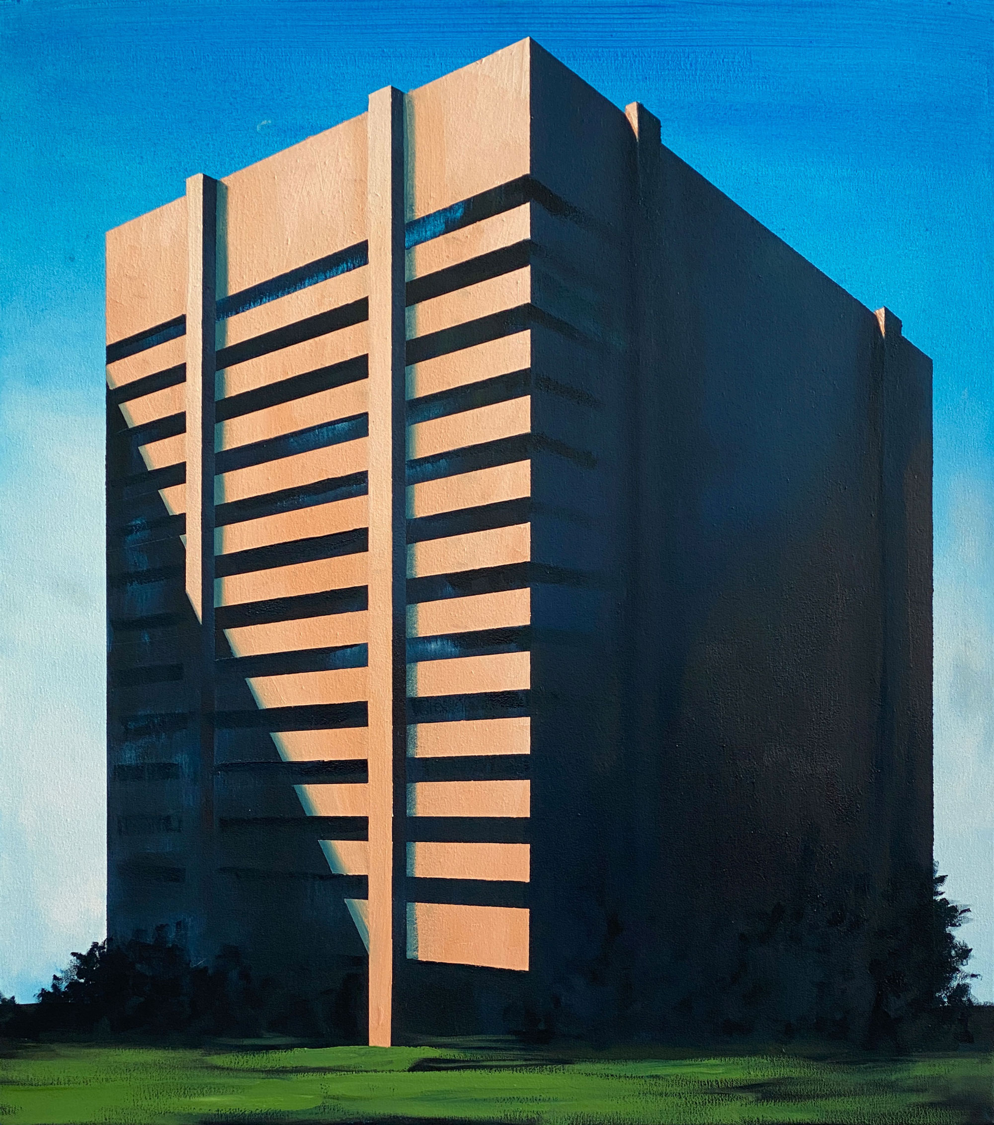 lückenhaft b Anna Fiegen 2021, Öl auf Leinwand, 90 x 80 cm 