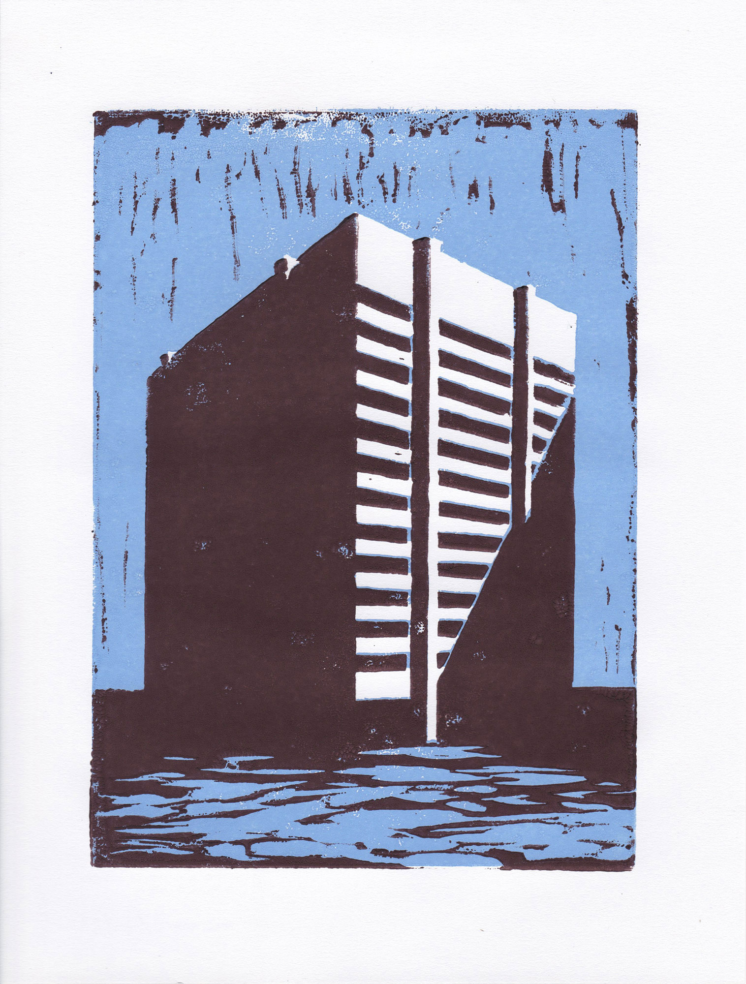 Anna-Fiegen_lueckenhaft22von50_Linolschnitt-zweifarbig_blau-schwarz_A4_2023 